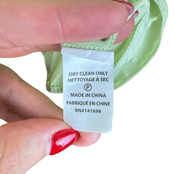 Ramy Brook Paris Light Green Sleeveless Halter Smocked Drop Waist Mini Dress - Picture 13 of 13